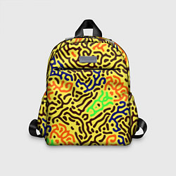 Детский рюкзак Абстрактные кислотные полосы, цвет: 3D-принт