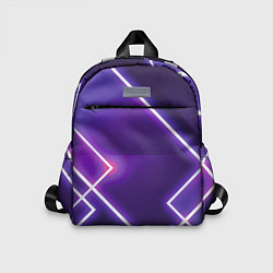 Детский рюкзак Неоновые прямоугольники, цвет: 3D-принт