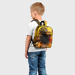 Детский рюкзак Жёлтые текущие краски, цвет: 3D-принт — фото 2