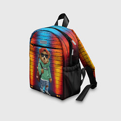 Детский рюкзак Мишка гитарист, цвет: 3D-принт — фото 2