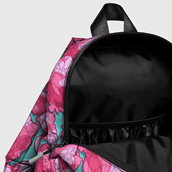 Детский рюкзак Пышные цветы - пионы, цвет: 3D-принт — фото 2