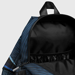 Детский рюкзак Тёмные геометрические линии и фигуры, цвет: 3D-принт — фото 2