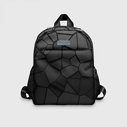 Детский рюкзак Черные стальные плиты, цвет: 3D-принт