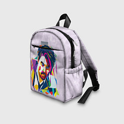Детский рюкзак Геометрический портрет Джонни Деппа, цвет: 3D-принт — фото 2