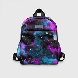 Детский рюкзак Галактика сиреневая, цвет: 3D-принт