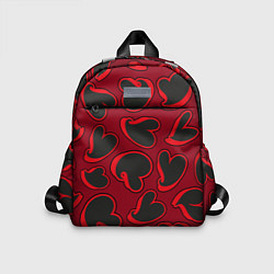Детский рюкзак Black hearts, цвет: 3D-принт
