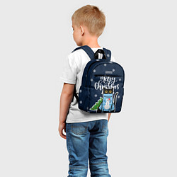 Детский рюкзак Котик: merry christmas, цвет: 3D-принт — фото 2