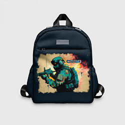 Детский рюкзак Counter Strike street art, цвет: 3D-принт