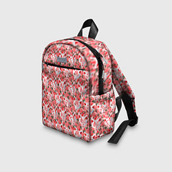 Детский рюкзак Маски лисиц кицунэ и цветущая камелия, цвет: 3D-принт — фото 2