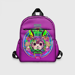 Детский рюкзак Кролик Неон, цвет: 3D-принт