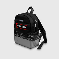 Детский рюкзак Александр - в красной рамке на темном, цвет: 3D-принт — фото 2