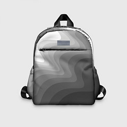 Детский рюкзак Черно белые волны, цвет: 3D-принт
