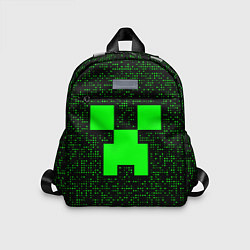 Детский рюкзак Minecraft green squares, цвет: 3D-принт