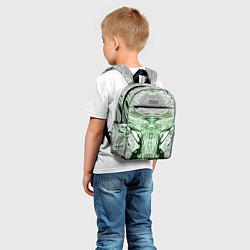 Детский рюкзак Зеленый узор, цвет: 3D-принт — фото 2
