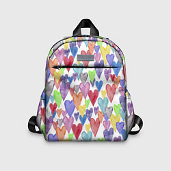 Детский рюкзак Разноцветные сердечки Калейдоскоп