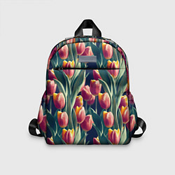 Детский рюкзак Много тюльпанов