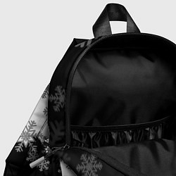 Детский рюкзак Сноуборд черно-белый, цвет: 3D-принт — фото 2