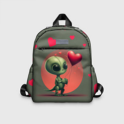 Детский рюкзак Влюбленный инопланетянин, цвет: 3D-принт
