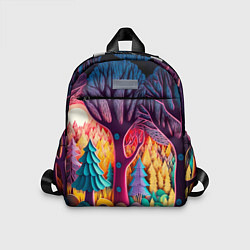 Детский рюкзак Сказочный лес на закате солнца
