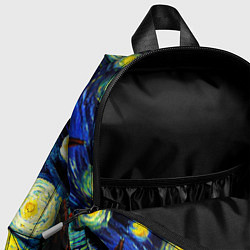 Детский рюкзак Винсент ван Гог, звездная ночь, цвет: 3D-принт — фото 2