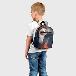 Детский рюкзак Галактика как ночное небо над пейзажем, цвет: 3D-принт — фото 2