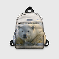 Детский рюкзак Белый медведь ожидает, цвет: 3D-принт