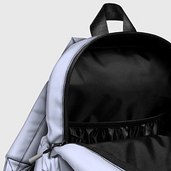 Детский рюкзак Энид - оборотень в форме на сиреневом фоне, цвет: 3D-принт — фото 2