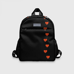 Детский рюкзак Дорожка разбитых сердец - темный, цвет: 3D-принт