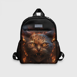 Детский рюкзак Огненный кот, цвет: 3D-принт