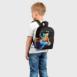 Детский рюкзак Красочная лисичка, цвет: 3D-принт — фото 2