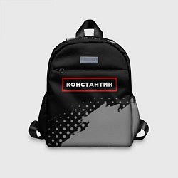 Детский рюкзак Константин - в красной рамке на темном, цвет: 3D-принт