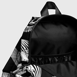 Детский рюкзак Египетские знаки на черном фоне, цвет: 3D-принт — фото 2