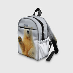 Детский рюкзак Белый медведь приветствует, цвет: 3D-принт — фото 2