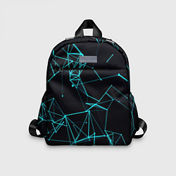 Детский рюкзак Лучи абстракции неоновые, цвет: 3D-принт