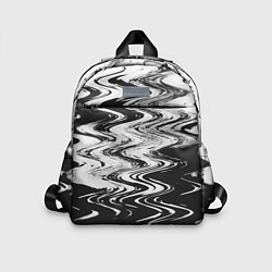 Детский рюкзак Чёрная вода паттерн, цвет: 3D-принт