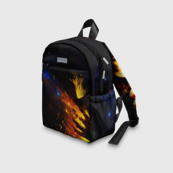 Детский рюкзак Dark Souls в огне, цвет: 3D-принт — фото 2