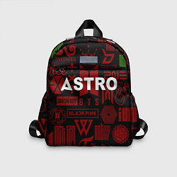 Детский рюкзак Astro k-pop pattern, цвет: 3D-принт