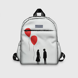 Детский рюкзак Минималистичный День влюблённых, цвет: 3D-принт