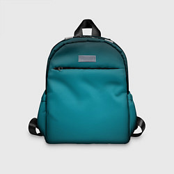 Детский рюкзак Темно-бирюзовый градиент, цвет: 3D-принт