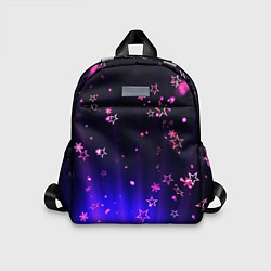 Детский рюкзак Звездочки в неоновой подсветке, цвет: 3D-принт