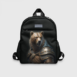 Детский рюкзак Медведь в доспехах, цвет: 3D-принт
