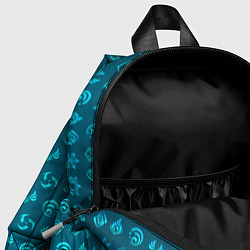 Детский рюкзак Паттерн элементали под крио, цвет: 3D-принт — фото 2