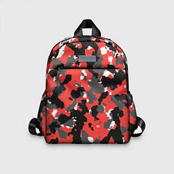 Детский рюкзак Красно-черный камуфляж