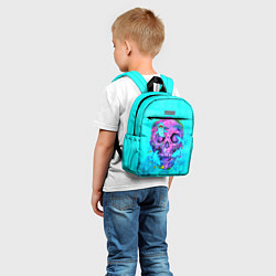 Детский рюкзак Череп с акулами, цвет: 3D-принт — фото 2