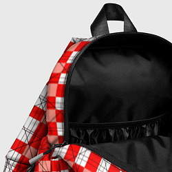 Детский рюкзак Ромбы красные, цвет: 3D-принт — фото 2