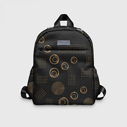 Детский рюкзак Memphis Стильный узор из точек и кругов, цвет: 3D-принт