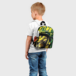 Детский рюкзак Раста Лев в каске, цвет: 3D-принт — фото 2