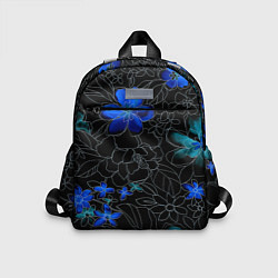 Детский рюкзак Неоновые цветы, цвет: 3D-принт