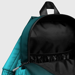 Детский рюкзак Кислотный голубой с градиентом, цвет: 3D-принт — фото 2