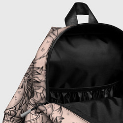 Детский рюкзак Дракон - унесенные призраками: тату на бежевом, цвет: 3D-принт — фото 2